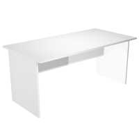 Scrivania Easy - lineare - 140 x 80 x 72 cm - bianco - Artexport - 002PAN_3 - DMwebShop