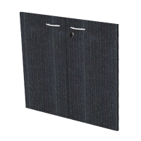 Coppia ante Easy - in melaminico - per mobile basso - 80 x 67 cm - spessore 18 mm - nero venato - Artexport - 60067M 8-NERO VENATO - DMwebShop