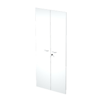 Coppia ante Easy - in melaminico - per mobile alto - 80 x 175 cm - spessore 18 mm - bianco - Artexport - 60075M 3-BIANCO - DMwebShop