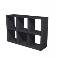 Libreria casellario Rainbow - 6 caselle - 104,1 x 29,2 x 69,8 cm - nero venato - Artexport - 6MaxC/8 - DMwebShop