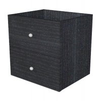 Cassettiera per casellario Rainbow - 2 cassetti - 32,5 x 28,8 x 32,5 cm - nero venato - Artexport