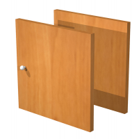 Coppia ante Rainbow - 32,2 x 32,1 cm - per libreria - noce chiaro - Artexport - 2A MaxC/4 - DMwebShop