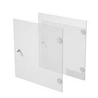 Coppia ante Rainbow - 32,2 x 32,1 cm - per libreria - in vetro satinato - Artexport - 2A MaxC/G - DMwebShop