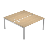 Scrivania a 2 postazioni contrapposte Agora' - 160 x 168 x 72,5 cm - rovere - Artexport