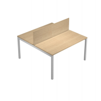 Pannello divisorio Agora' - per scrivania multiple - 140 x 32 cm - rovere - Artexport - PAN-140-BTA_C - DMwebShop