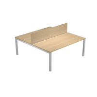 Pannello divisorio Agora' - per scrivania multiple - 180 x 32 cm - rovere - Artexport