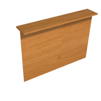 Sopralzo reception per scrivanie Easy - 160 x 30 x 115 cm - noce chiaro - Artexport - RB-160_4 - DMwebShop