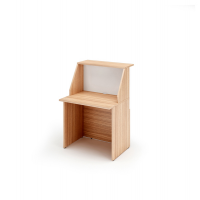 Modulo Prestige reception sopralzo-desktop - 80 x 76,1 x 117 cm - ciliegio arabis-bianco - Artexport