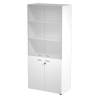 Armadio modulare - a 2+2 ante - 90 x 45,8 x 200 cm - bianco - Artexport - ARST/AB/AVM_3 - DMwebShop