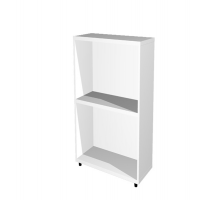 Libreria modulare bassa - a giorno - 40 x 32 x 81,5 cm - bianco - Artexport - LBasL40_3 - DMwebShop