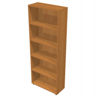 Libreria modulare alta - a giorno - 76 x 32 x 196 cm - noce chiaro - Artexport - LAltL76_4 - DMwebShop