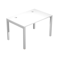 Scrivania singola Agora' - 120 x 80 x 72,5 cm - bianco - Artexport - SOL120_3 - DMwebShop