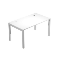 Scrivania singola Agora' - 140 x 80 x 72,5 cm - bianco - Artexport - SOL140_3 - DMwebShop