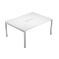 Tavolo riunioni Agora' - 6 posti - 160 x 120 x 72,5 cm - bianco - Artexport - SOL-TR_3AA - DMwebShop