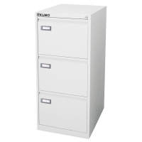 Classificatore Kubo - per cartelle sospese - 3 cassetti - 46 x 62 x 100 cm - bianco - Bertesi - 4303 - DMwebShop