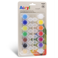 Colori Acryl - 4,5 ml - colori assortiti - blister 14 pezzi - Primo - 161TA14BL - 8006919001611 - DMwebShop