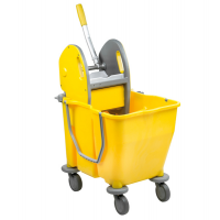 Carrello a doppia vasca Pressduo - 60 x 36 x 82 cm - 15+15 lt - con strizzatore e ruote pivottanti - Medial International - 705002 - 8056324531869 - DMwebShop