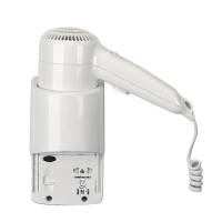Asciugacapelli da hotel Yul Basic - aggancio laterale con presa - 20 x 10 x 22,1 cm - 1200 W - ABS - bianco - Medial International - 704001 - 8033267172021 - DMwebShop
