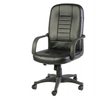 Poltrona direzionale Detroit - nero - con ruote e braccioli - Serena Group HC4418H