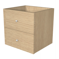 Cassettiera per casellario Rainbow - 2 cassetti - 32,5 x 28,8 x 32,5 cm - rovere - Artexport - 2C MaxC/C - DMwebShop