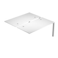 Postazione doppia aggiuntiva per scrivanie Agora' - 140 x 168 x 72,5 cm - bianco - Artexport - BENCH140X2SEG_3 - DMwebShop