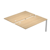 Postazione doppia aggiuntiva per scrivanie Agora' - 180 x 168 x 72,5 cm - rovere - Artexport