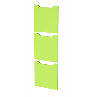 Set 3 ante per casellari Maxi Rainbow - con serratura - 36,8 x 36,8 cm - verde - Artexport - 3aMAXM-V - DMwebShop