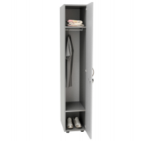 Armadio guardaroba - 1 anta - 33 x 52 x 185 cm - grigio - Artexport - 2624_9 - DMwebShop