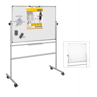 Lavagna magnetica girevole Professional - 90 x 120 cm - bianco - Bi-office - QR0203 - 5603750106395 - DMwebShop