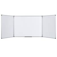 Lavagna magnetica Maya Trio - 90x240 cm - aperta - bianco - Bi-office - TR02030207170 - 5603750517733 - DMwebShop