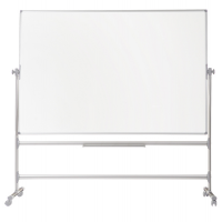 Lavagna magnetica girevole Earth - 120 x 150 cm - bianco - Bi-office - RQR0424GR - 5603750001188 - DMwebShop