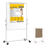 Lavagna Duo a doppia superficie - bianca-sughero - 100 x 100 cm - Bi-office - EA6048075 - 5603750506874 - DMwebShop