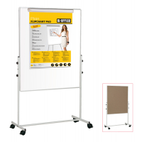 Lavagna Duo a doppia superficie - bianca-sughero - 150 x 120 cm - Bi-office - EA1248075 - 5603750501244 - DMwebShop