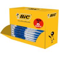 Penne a sfera a scatto Atlantis - punta 1 mm - blu - scatola 30 + 6 pezzi - Bic - 920286 - 3086123344525 - DMwebShop