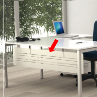 Controventatura metallica Easy Plus - per scrivania L120 cm - 108 x 30 cm - bianco - Artexport - 3-BMAD12-BOAC - DMwebShop