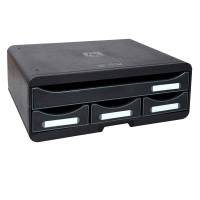 Cassettiera Toolbox - 27 x 35,5 x 13,5 cm - 4 cassetti - nero - Exacompta - 319714D - 9002493424180 - DMwebShop