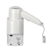 Asciugacapelli da hotel Yul Basic aggancio laterale con presa 20x10x22,1 cm 1200 W 220,240 V ABS bianco Medial 704001 - 6958