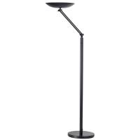 Lampada da terra articolata Varialux a LED base diametro 34 cm H 160,180 cm 23 W nero Unilux 400090469 - 10057