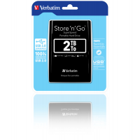 Hard disk portatile - Store 'N'Go Usb 3.0 - Nero - 2Tb - Verbatim 53177