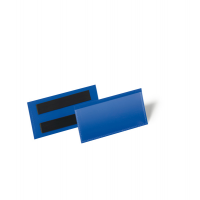 Buste identificative magnetiche - 100 x 38 mm - blu - conf. 50 pezzi - Durable 1741-07