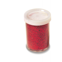 Glitter flacone grana fine - 25 ml - rosso - Deco