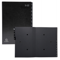 Classificatore numerico 1/12 Ordonator - 25 x 33 cm - nero - Exacompta - 57012E - 3130630570127 - DMwebShop