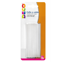 Colla per pistola mini - Ø 7 mm - trasparente lunghezza 10 cm - conf. 12 pezzi - Deco - T705M - 8004957033731 - DMwebShop