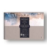 Blocco Watercolour Torchon - 21 x 29,7 cm - 12 fogli - 300 gr - spiralato - conf. 5 pezzi - Fabriano - 19100280 - 8001348197218 - DMwebShop