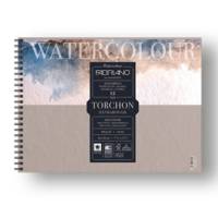 Blocco Watercolour Torchon - 24 x 32 cm - 12 fogli - 300 gr - spiralato - conf. 5 pezzi - Fabriano - 19100281 - 8001348197300 - DMwebShop