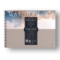 Blocco Watercolour Torchon - 24 x 32 cm - 12 fogli - 300 gr - spiralato - conf. 5 pezzi - Fabriano - 19100281 - 8001348197300 - DMwebShop