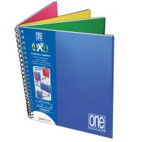 Blocco One Color 4 x 4 - A4+ - forato - 1 rigo - 120 fogli - 80 gr - spiralato - Blasetti - 6429 - 8007758164291 - DMwebShop