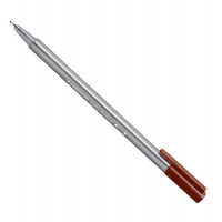 Penna Fineliner triplus - tratto 0,3 mm - marrone - Van Dyke - conf. 10 pezzi - Staedtler - 334-76 - 4007817334379 - DMwebShop