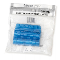 Portamonete - PVC - 10 cent - blu - blister 20 pezzi - Holenbecky