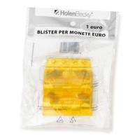 Portamonete - PVC - 1 euro - giallo - blister 20 pezzi - Holenbecky - 8006/20 - 8028422680060 - DMwebShop